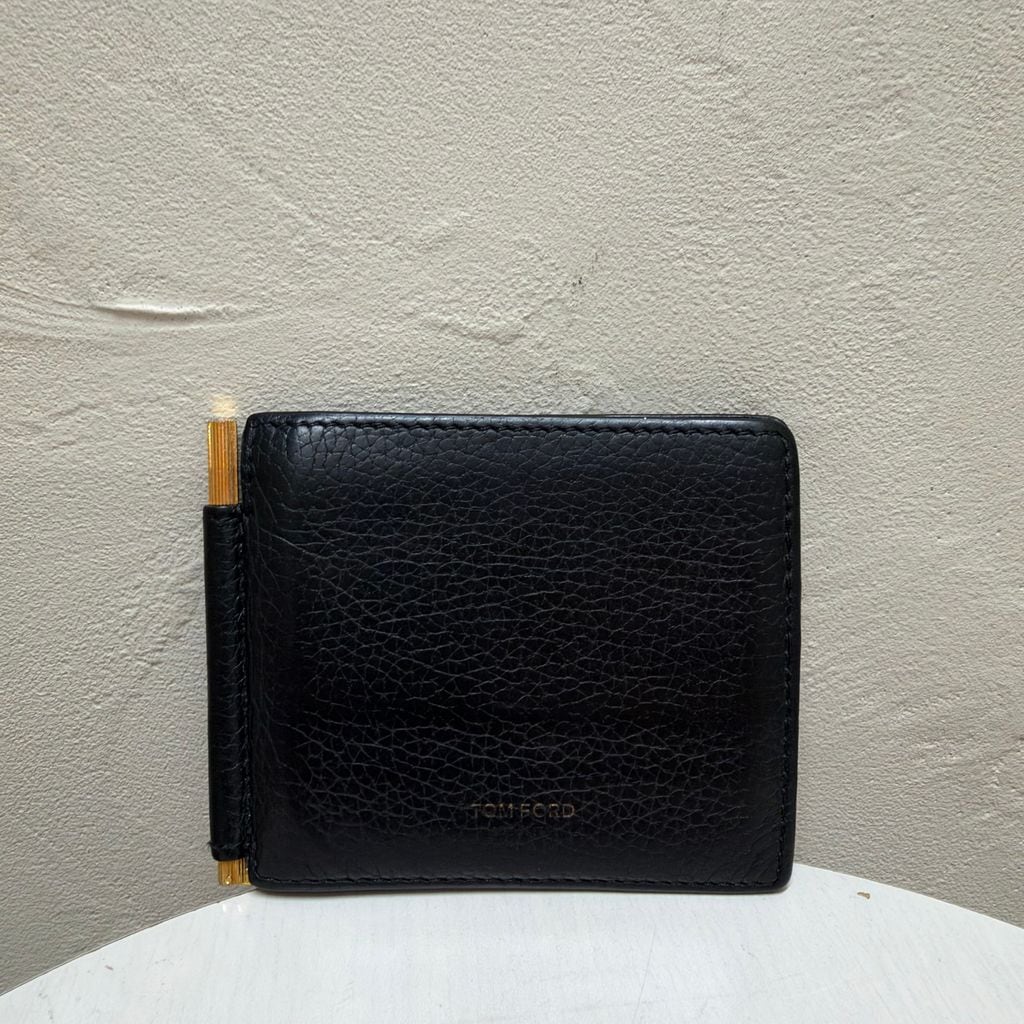 TOM FORD マネークリップ ブラック TOM FORD トムフォード Leather Money Clip マネークリップ ブラック