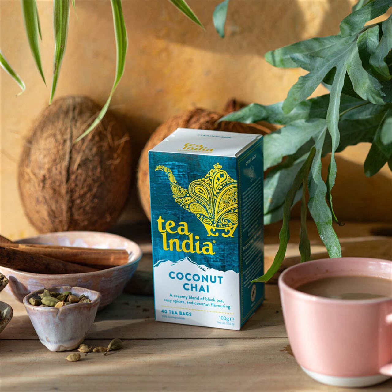チャイティー TEA INDIA》ココナッツチャイ（ティーバッグ40個入り） | Shop UK Walker