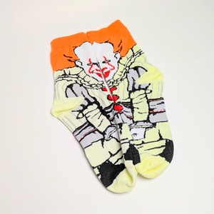 【 crew socks / クルーソックス 】【E】『 HORROR MOVIE Character Socks 5P SET 』ホラー映画キャラソックス5足セット 〚アメリカン雑貨 アメトイ〛
