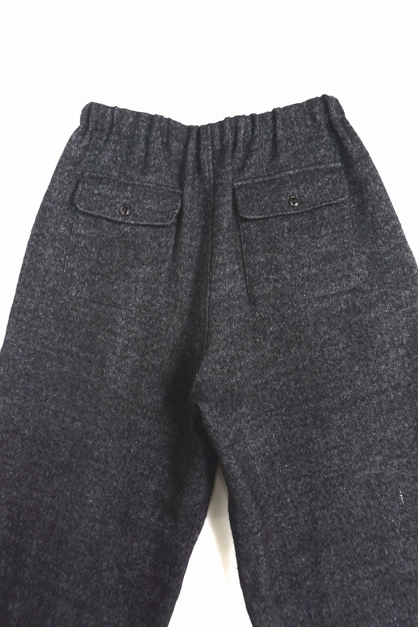 Wool Linen Tweed Wide Pants