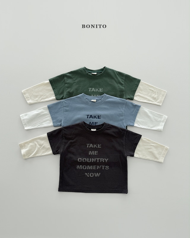 short sleeve layered tee【BONITO】※予約商品