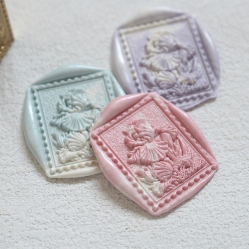 ☆Wax Seal Stamp│Postage stamp【iris】