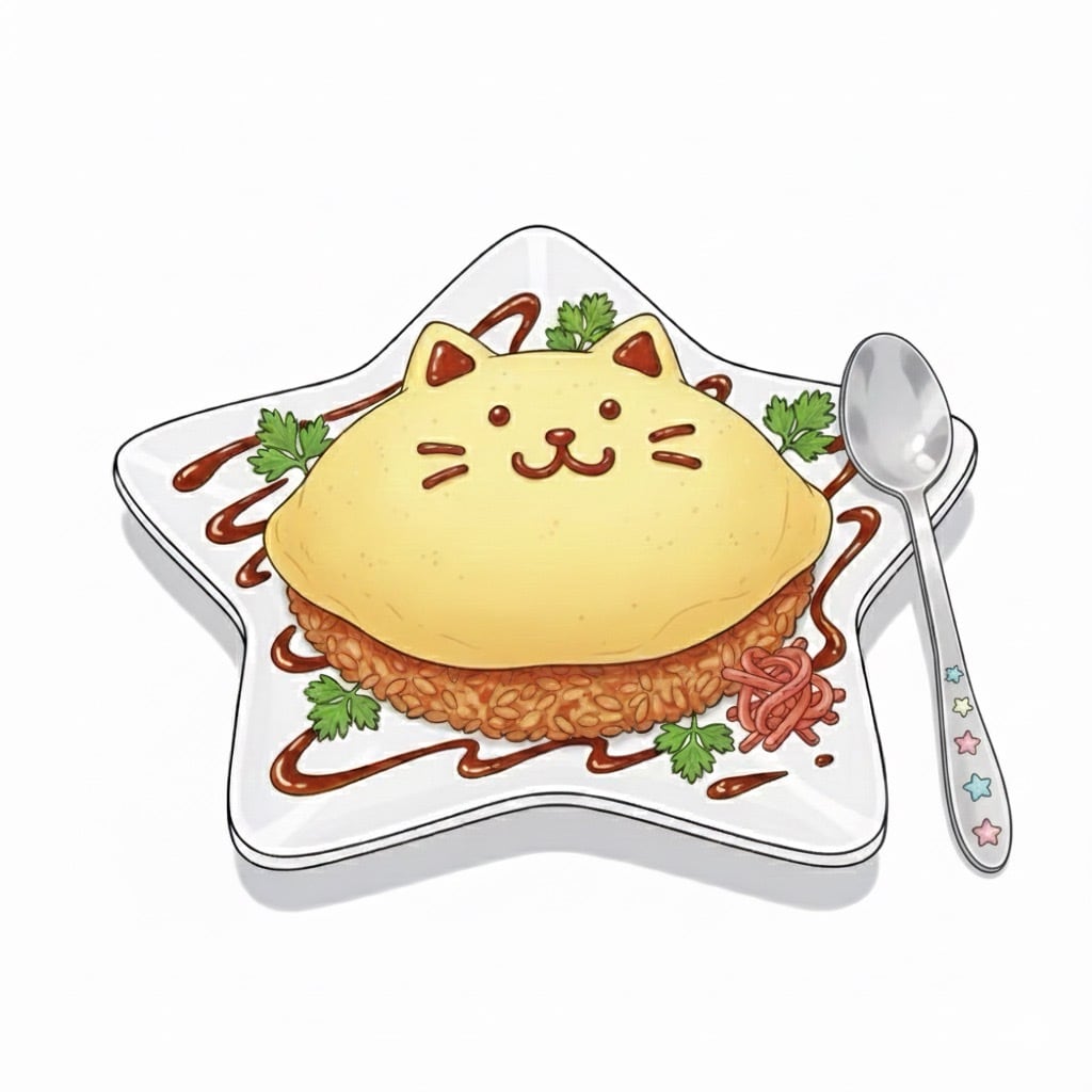 遠隔フード/お絵描きオムライス | Starry Paradise