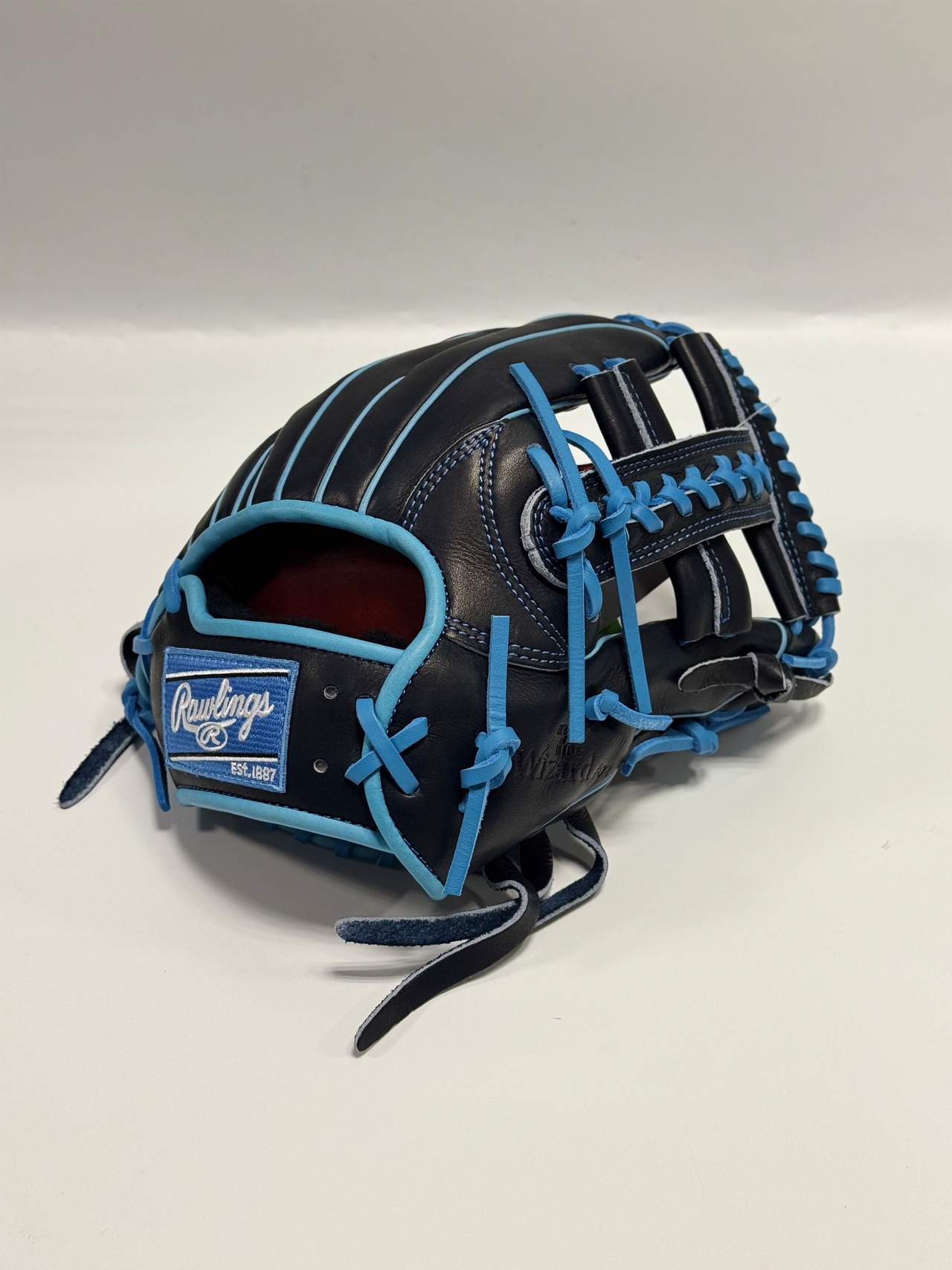 Rawlingsｰローリングス　ミチイオリジナル店舗別注グラブ　右投げ用　硬式用　内野手用　CK4MG Vブラック×Cブルー・画像2