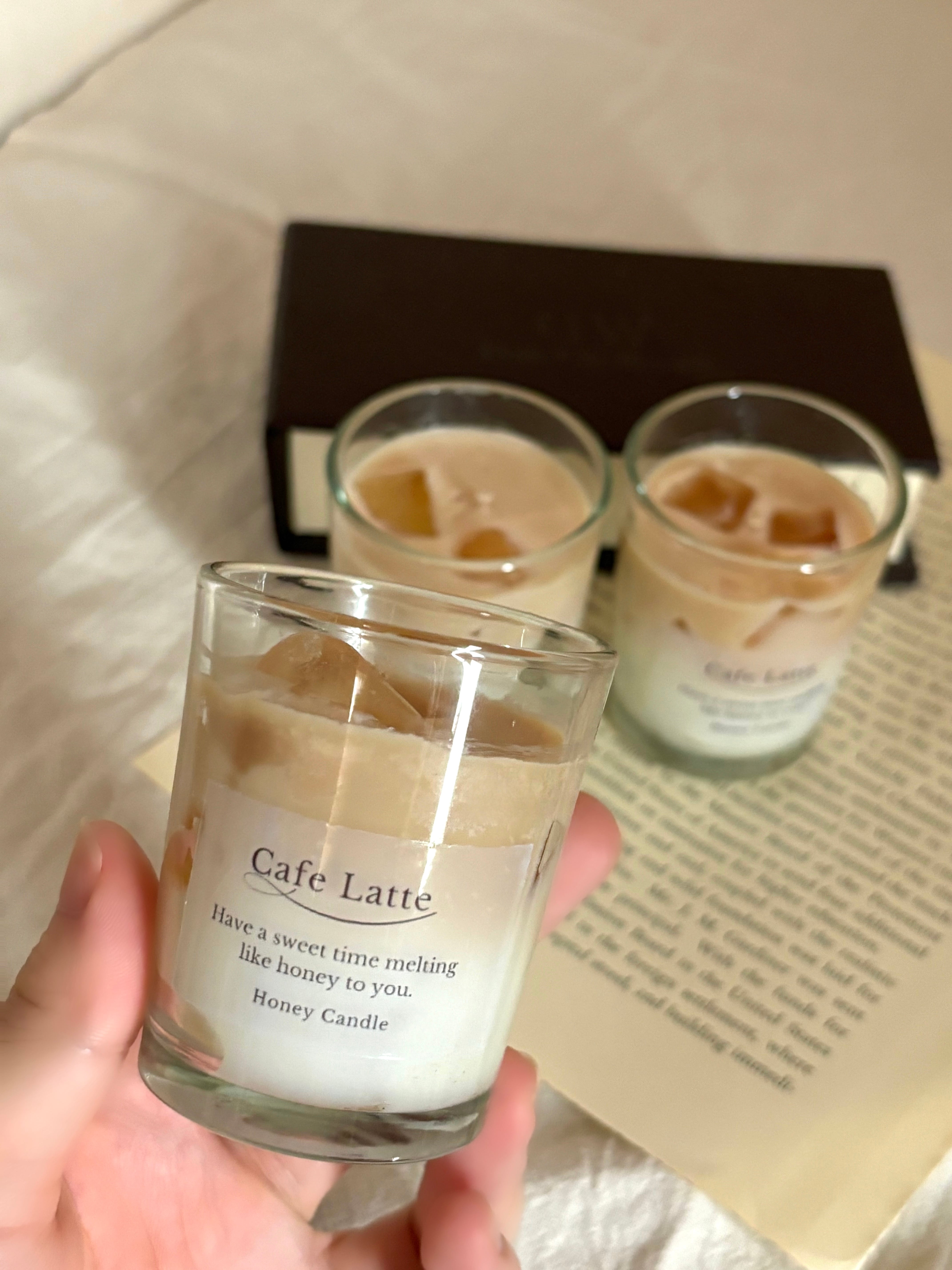 LUDDITE カフェラテ　限定廃盤品‼️ mini Cafe Latte Candle /ミニカフェラテキャンドル | Honey Candle