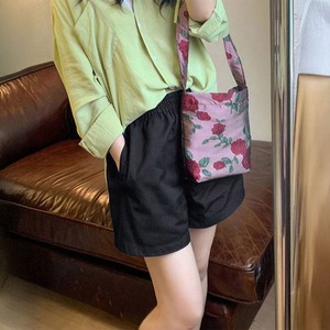 ショートパンツ レディース 春 夏 部屋着 韓国 スポーツ きれいめ おしゃれ 大人 カジュアル 白 黒 ホワイト ブラック ゆったり ウエストゴム 大人可愛い 大人女子