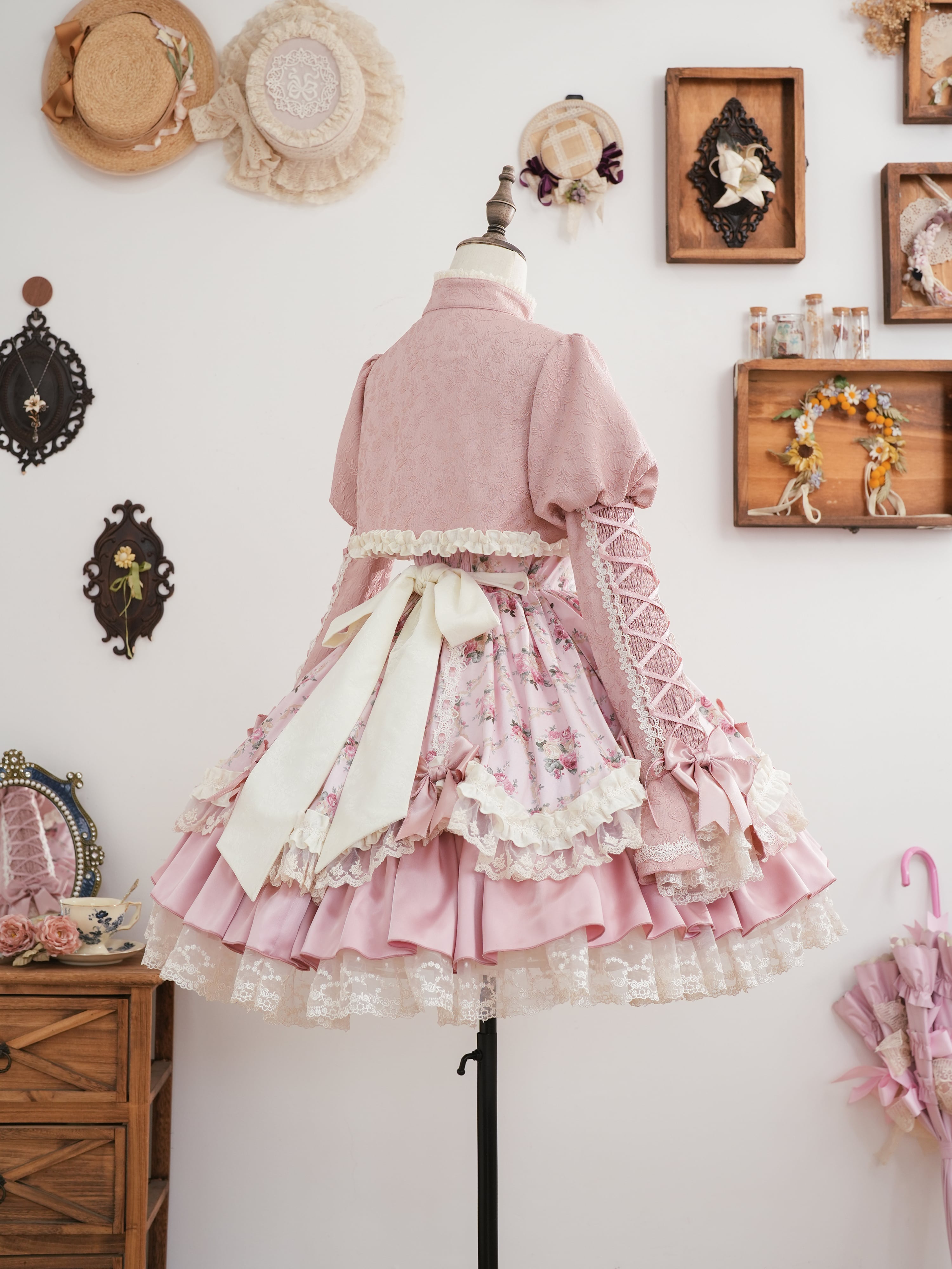 Fashion Show】フローレンス・ブーケ ドッキング風ワンピース