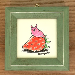 【monyura】原画 「いちごとナメちゃん」