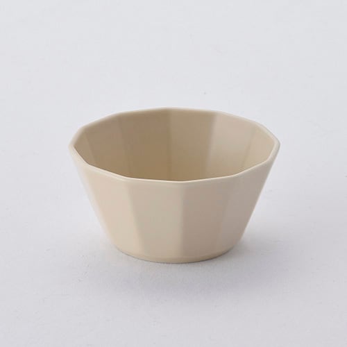 面取ボウル小・ベージュ