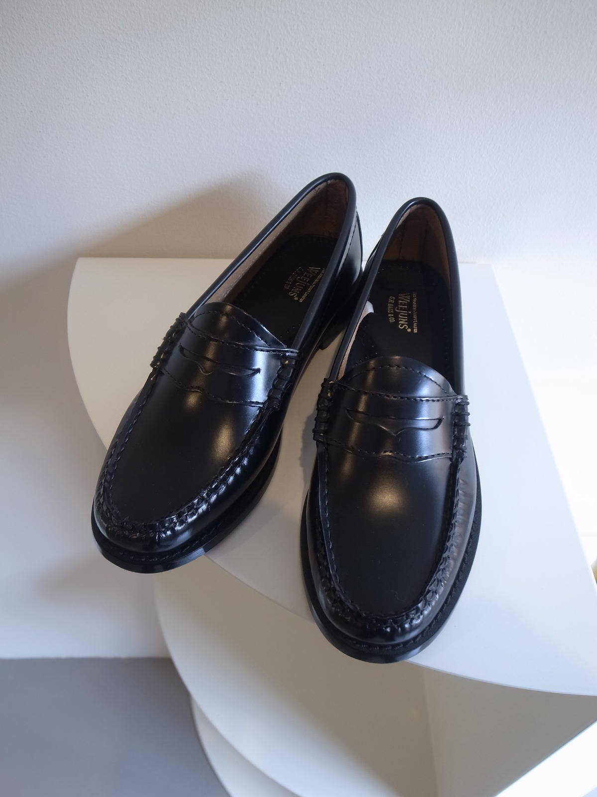 G.H.BASS WEEJUN WMN PENNY BLACK LEATHER SOLE （41010） | H Nagano 