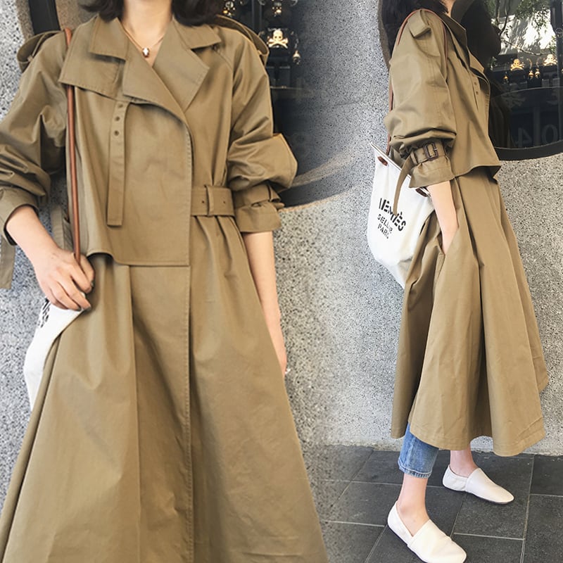 組曲 小さいサイズ レディース トレンチコート 春秋 S3 オンワード  
