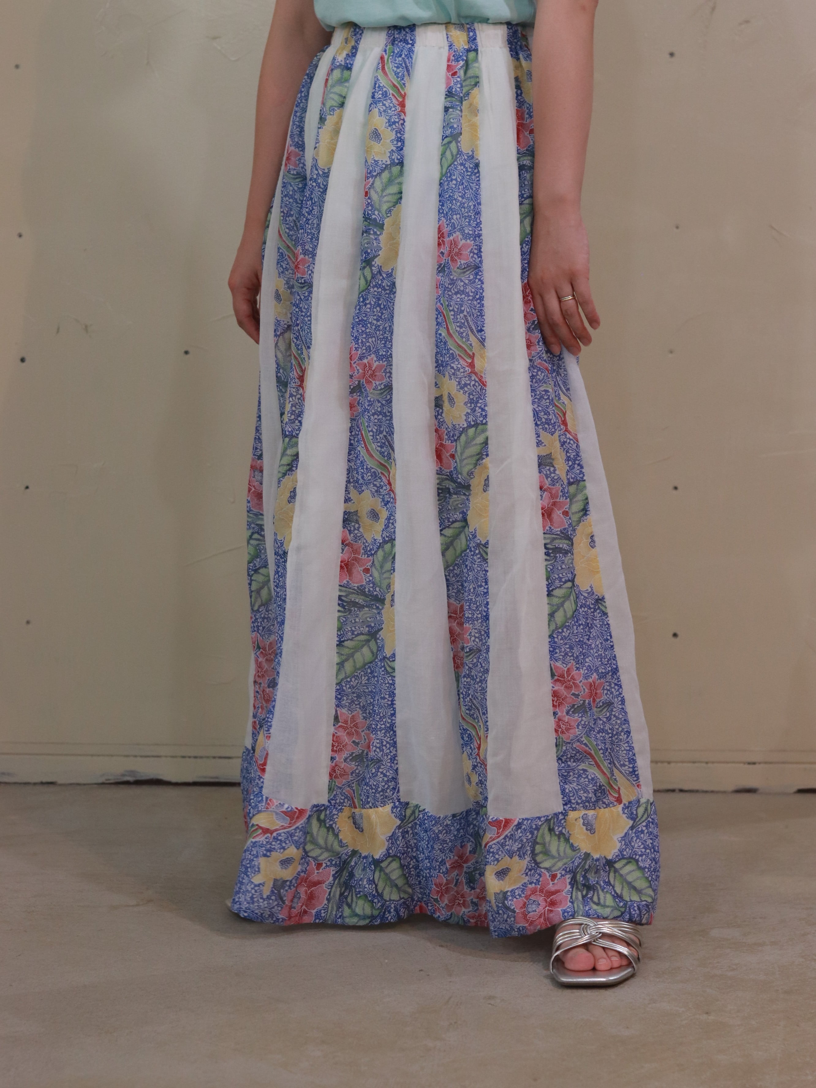 FLORAL COTTON SKIRT
