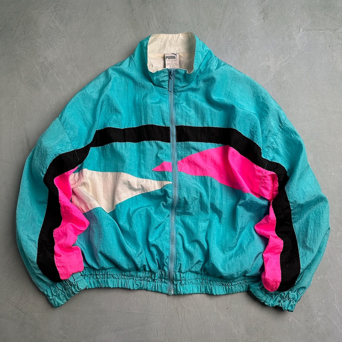 80s~90s PUMA プーマ ナイロンジャケット エメラルドグリーン 