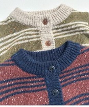 〖取寄〗韓国子供服 / 26winter / minirobe / ラインカーディガン / キッズ *S~XL*