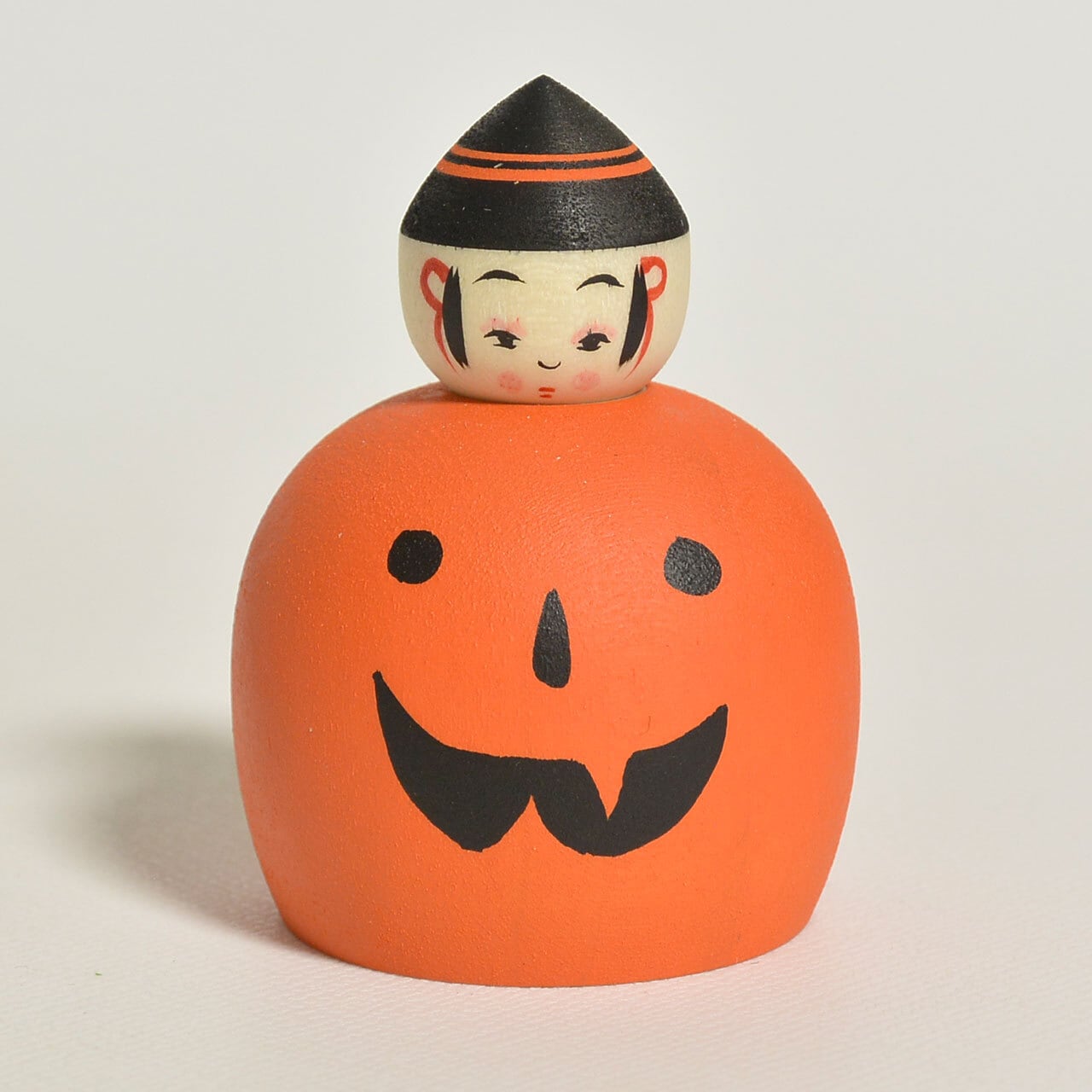 ハロウィンえじこちゃんこけし 約1.5寸 約4.5cm 鈴木明 工人（作並系