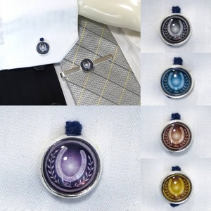 カフスボタン 蹄鉄 6色