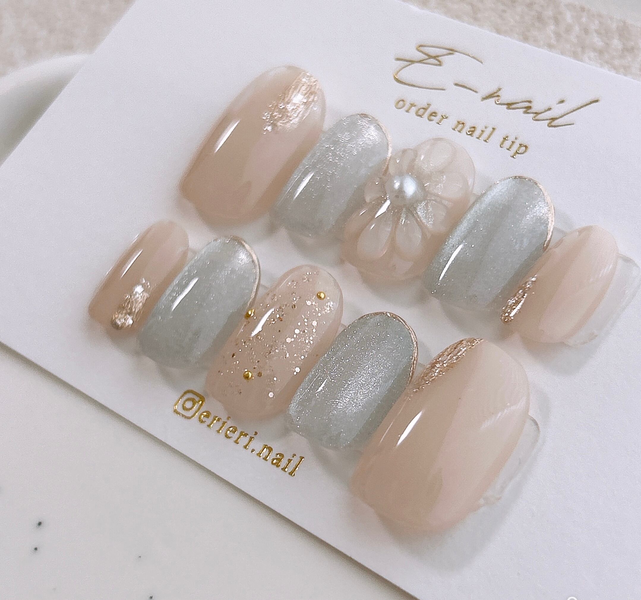 EVER NAIL peach tea ラウンドショート