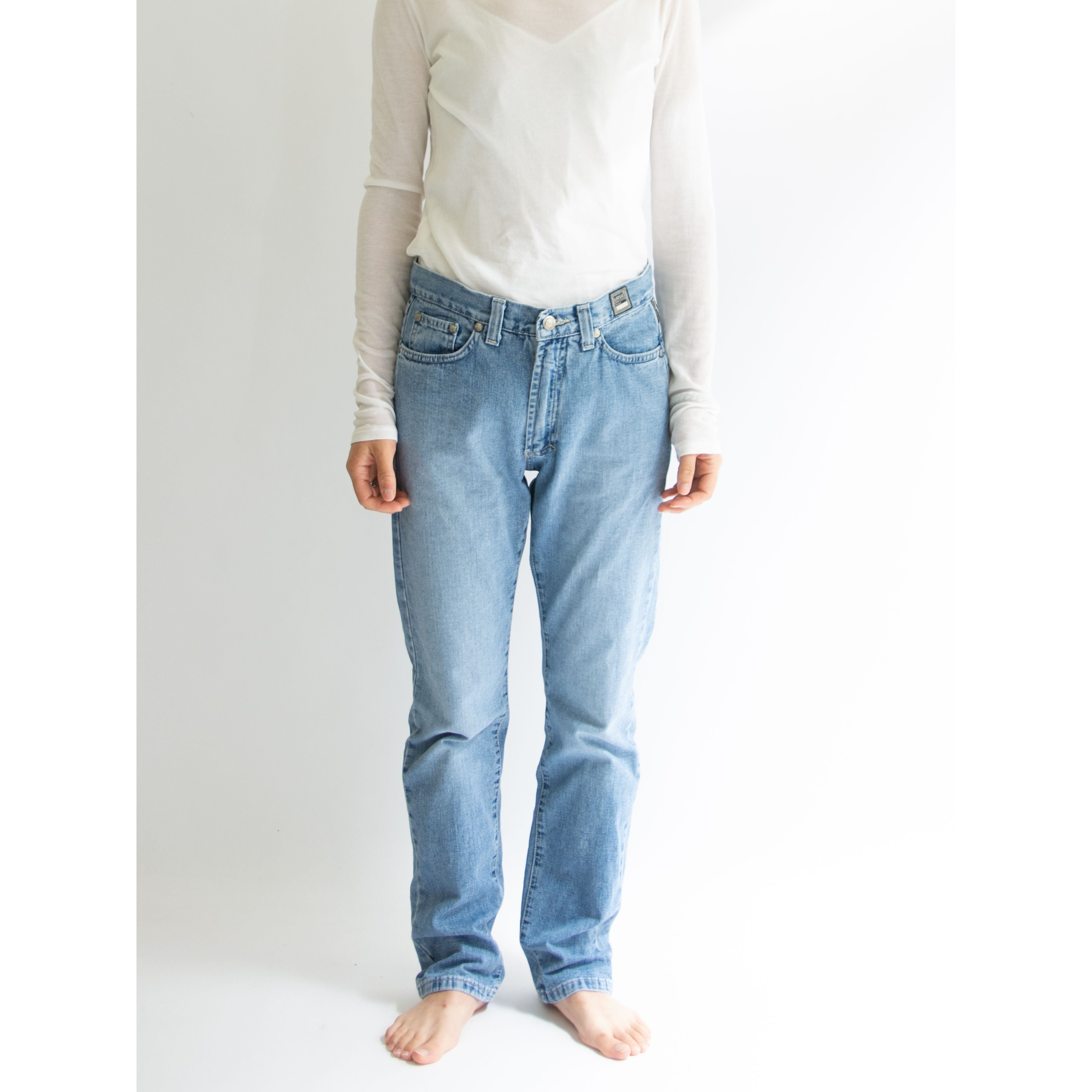 【VERSACE JEANS COUTURE】Made in Italy 90's 100% Cotton Denim Pants 28/42（ヴェルサーチェ ジーンズ クチュール イタリア製コットンデニムパンツ ジーンズ）
