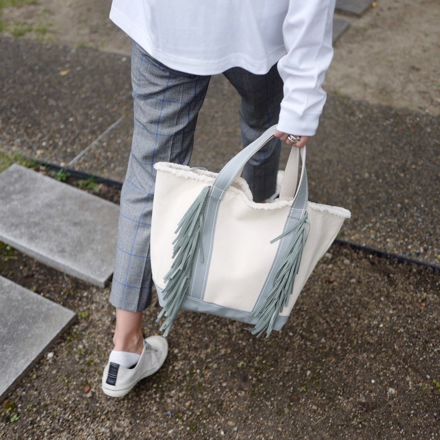 【良品】ayako Eco suede ToteBag M キャメル