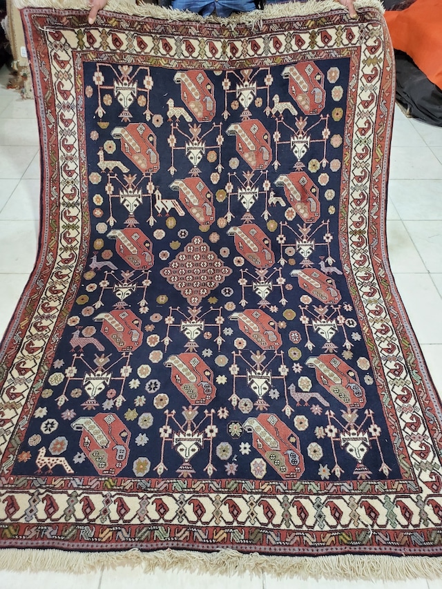 絨毯クエスト48【No.77】 ※現在、こちらの商品はイランに置いてあります。ご希望の方は先ずは在庫のご確認をお願いします。