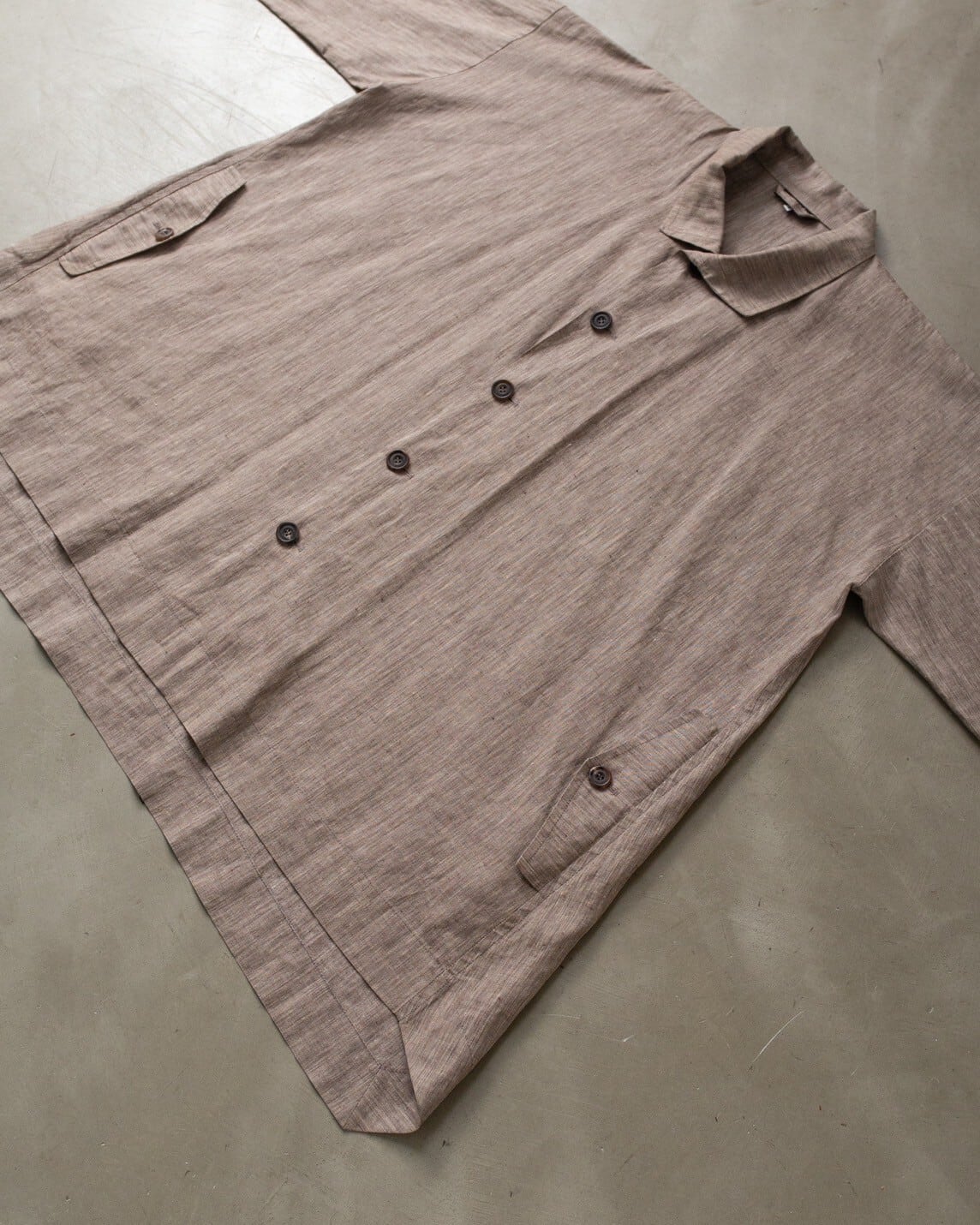 2000s “eskandar” linen designed jacket / Made In England | THREE