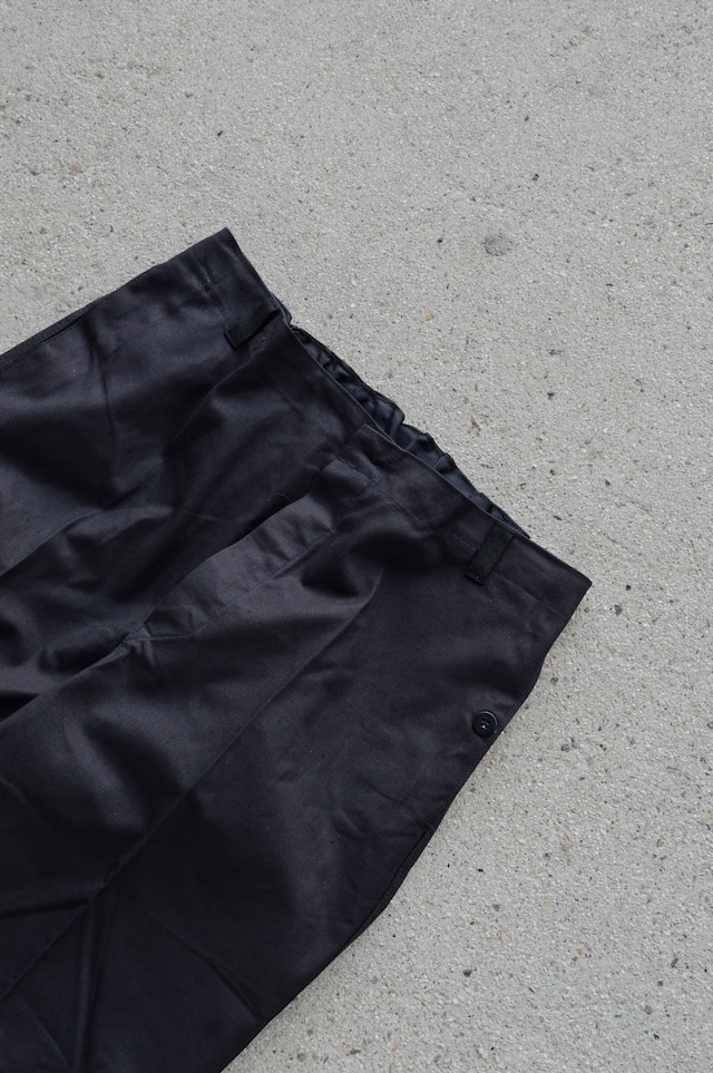 East German Army 80s Custom Dyed Black Dead Stock Fade Black Work Trouser 東ドイツ軍 1980年代 ワークトラウザー