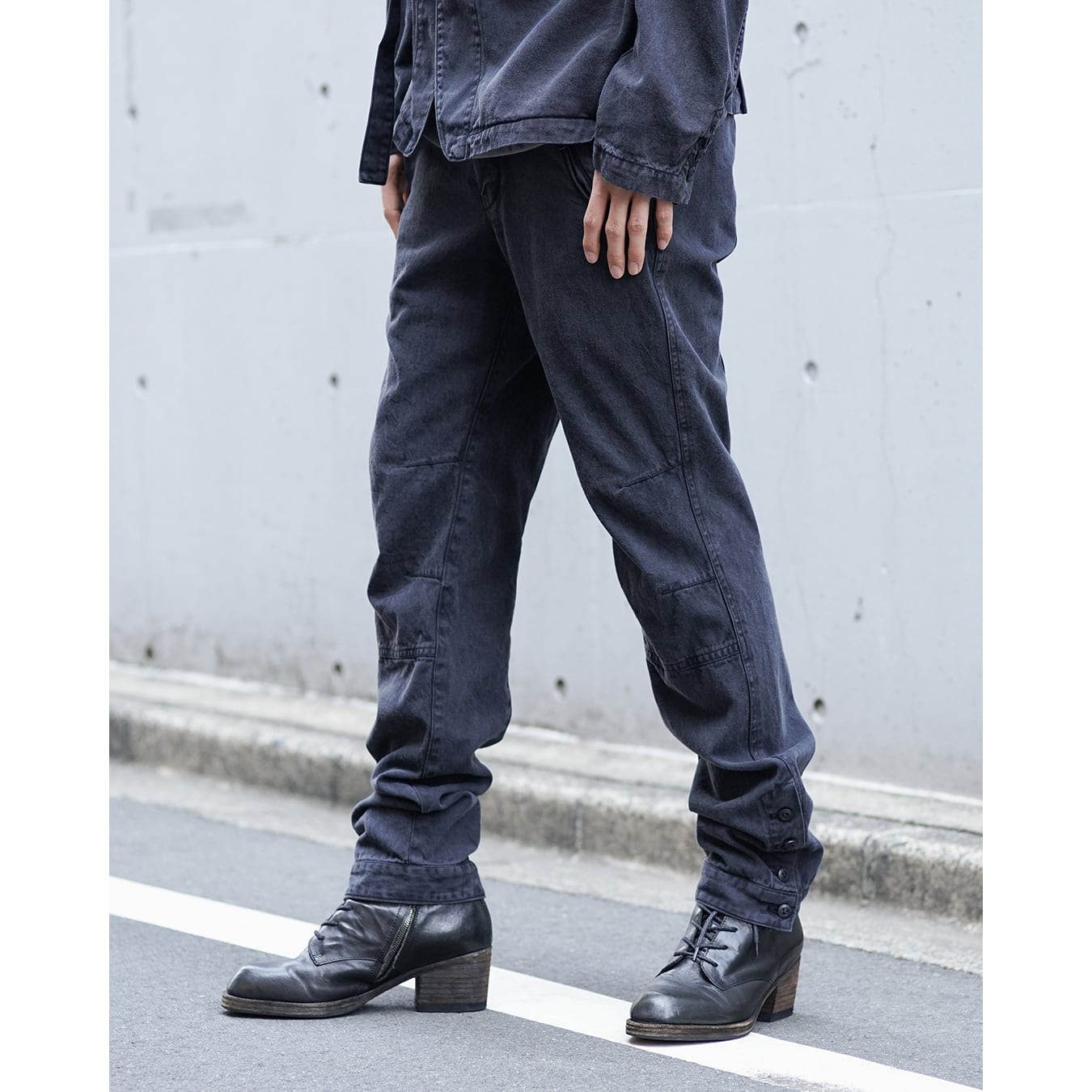 The Viridi-anne] (ザヴィリディアン) VI-3983-04 SWEAT WIDE PANTS