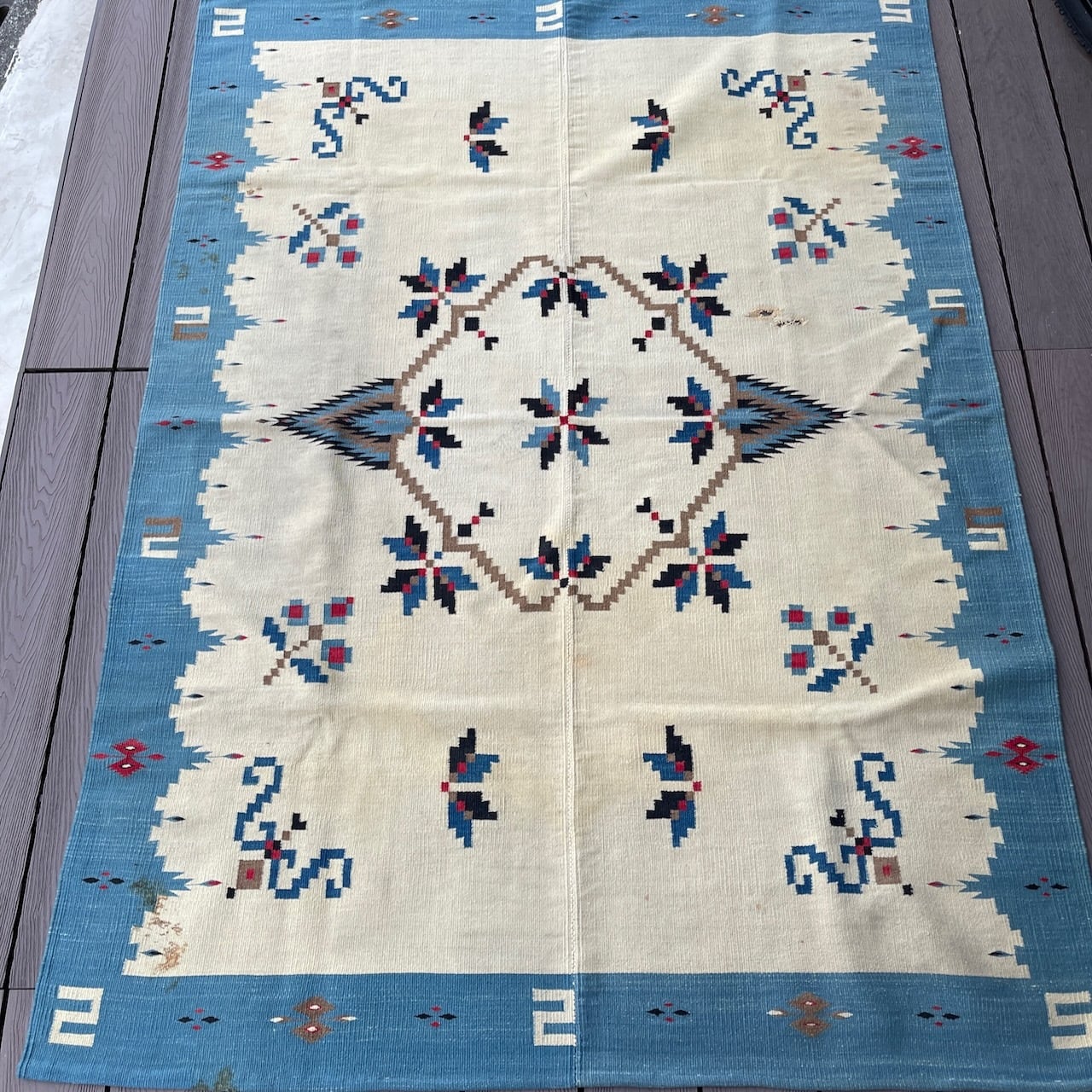 VINTAGE OAXACA RUG ビンテージ メキシコ テスココ ラグ VINTAGE OAXACA RUG ビンテージ メキシコ テスココ ラグ