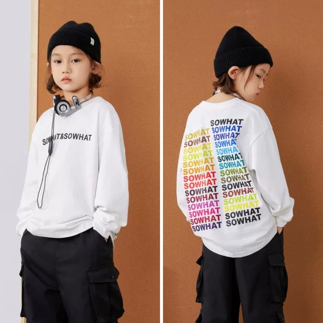 マルチカラーロゴ ロングスリーブトップス