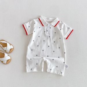 【BABY】総柄POLOロンパース