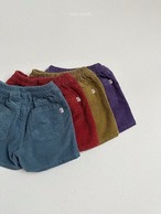 【 minirobe / 予約 】Corduroy 4-quarter pants
