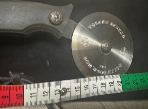 【新品・未使用】CHROME HEARTS(クロムハーツ) ピザカッター CHROME HEARTS クロムハーツ ピザカッター PIZZA CUTTER 家具 激