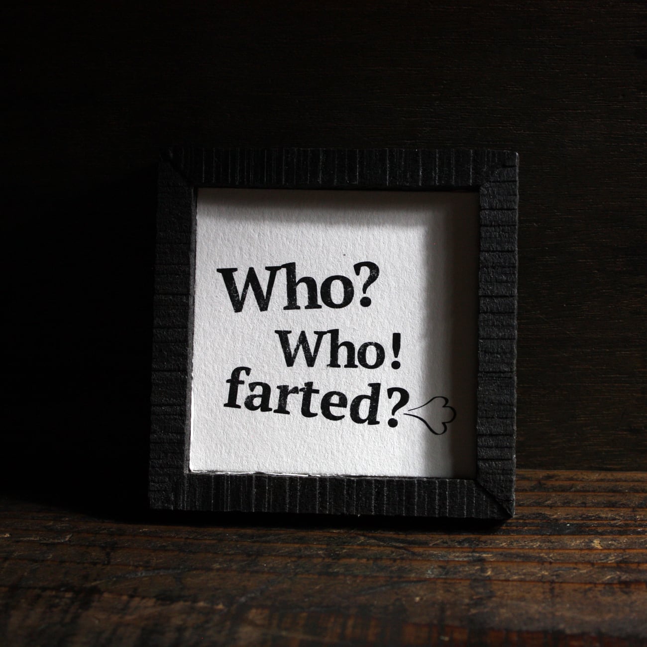 ミニアートパネル【おならしたの誰?】