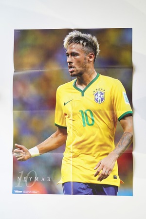 ネイマール/エデン・アザール|サッカーポスター 大判 B2|2010年代 世界的スター