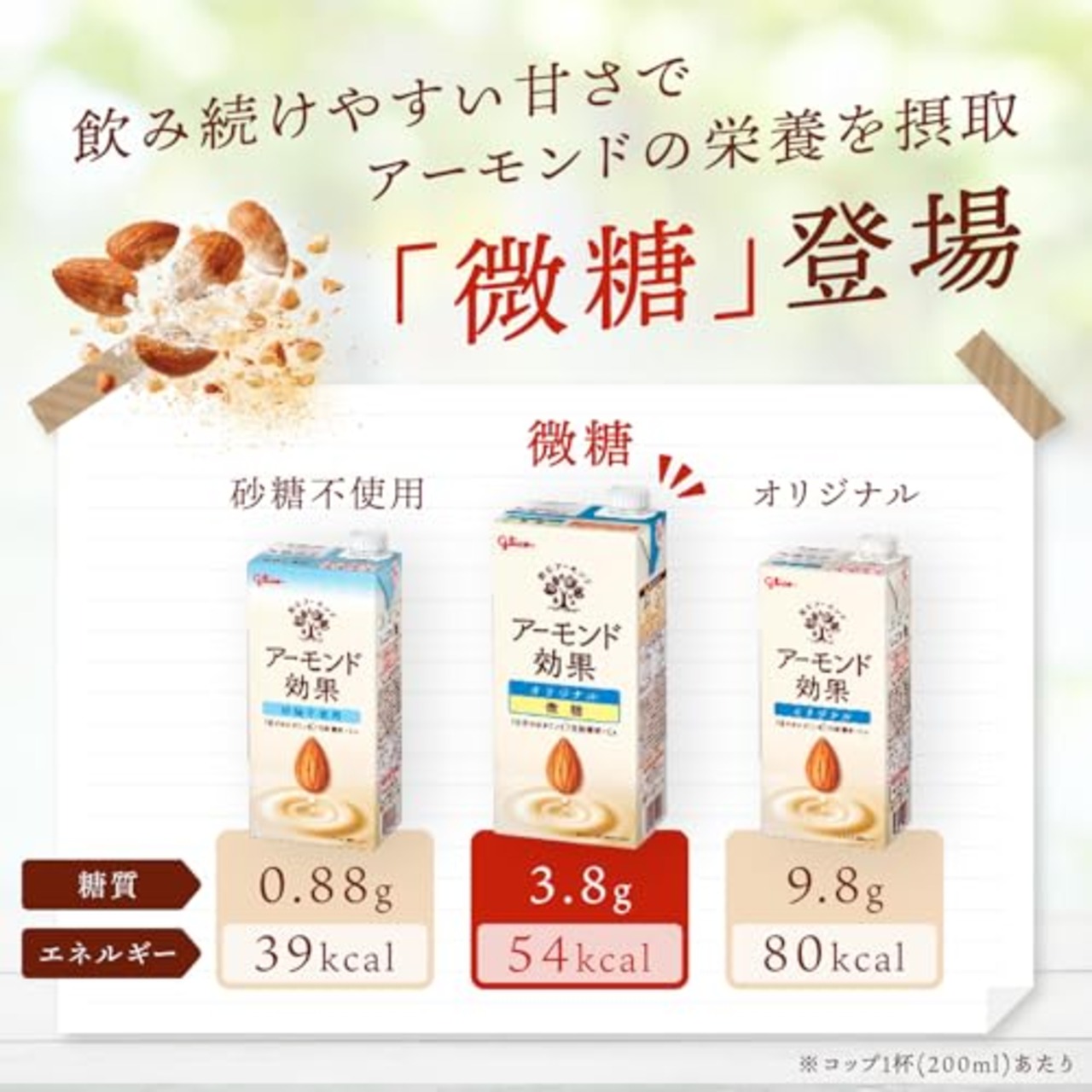 アーモンド効果 砂糖不使用 1000ml×6本 江崎グリコ 常温保存可能 ビタミンE 食物繊維 アーモンドミルク