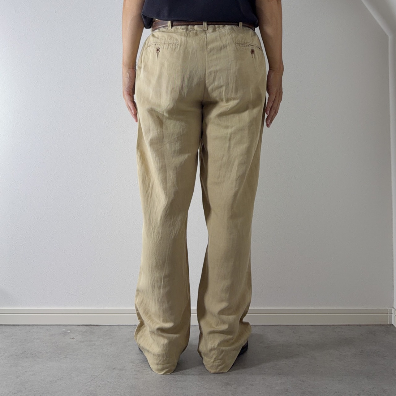 Polo by Ralph Lauren Linen-Silk-Cotton Blend Trousers [W36L30相当] 古着 - 18