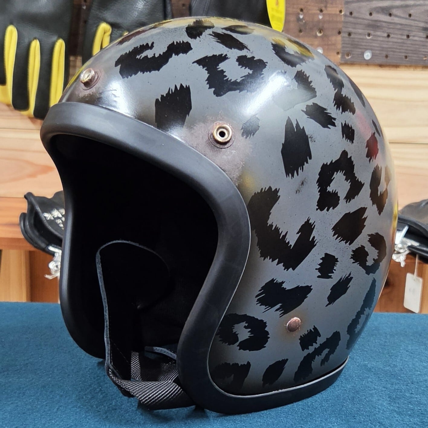 一点限り【aging paint helmet⑭】OCEAN BEETLE MTX ※サイズ変更可能