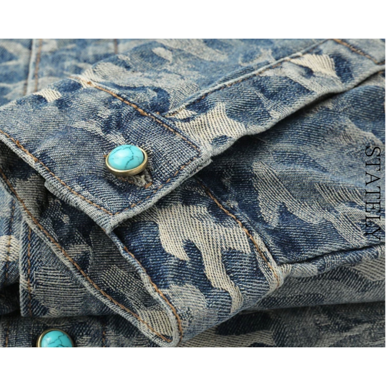 Camo Denim ジャケット_O34・画像8