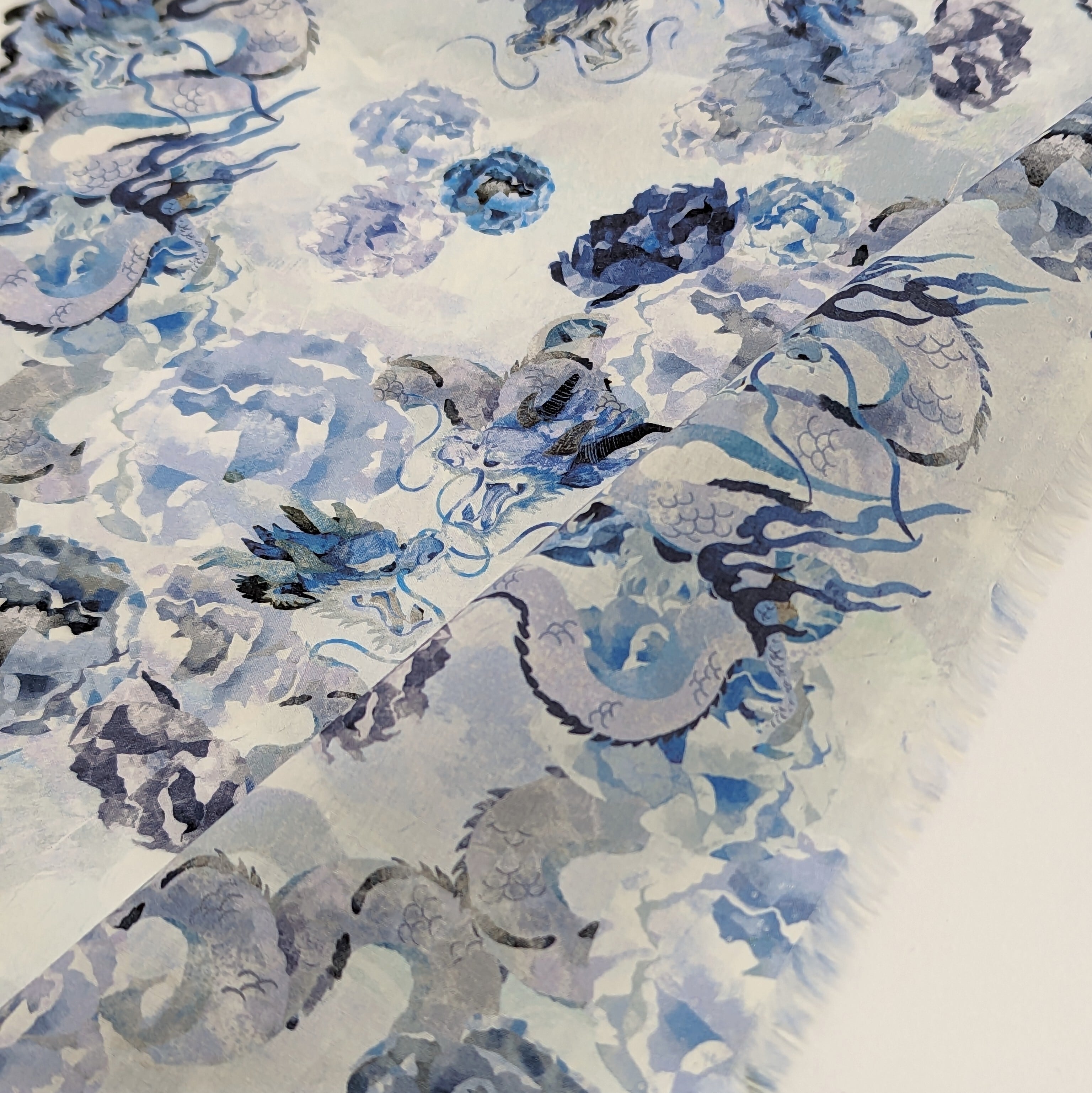 ◆輸入 リバティ LIBERTY タナローン Endless Song Blue エンドレスソング ブルー 約130×50cm