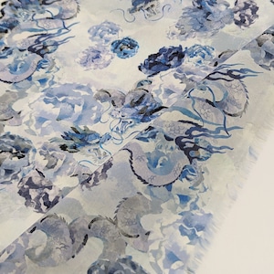 ◆輸入 リバティ LIBERTY タナローン Endless Song Blue エンドレスソング ブルー 約130×50cm