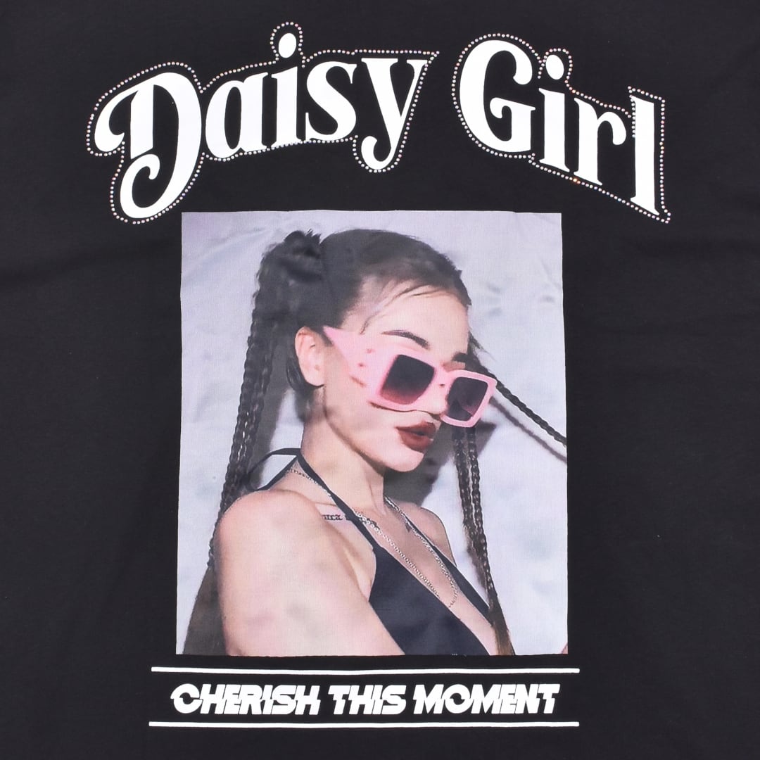 70%OFF】 ラインストーン付き DAISY GIRL BIGTシャツ | VOLCAN&APHRODITE