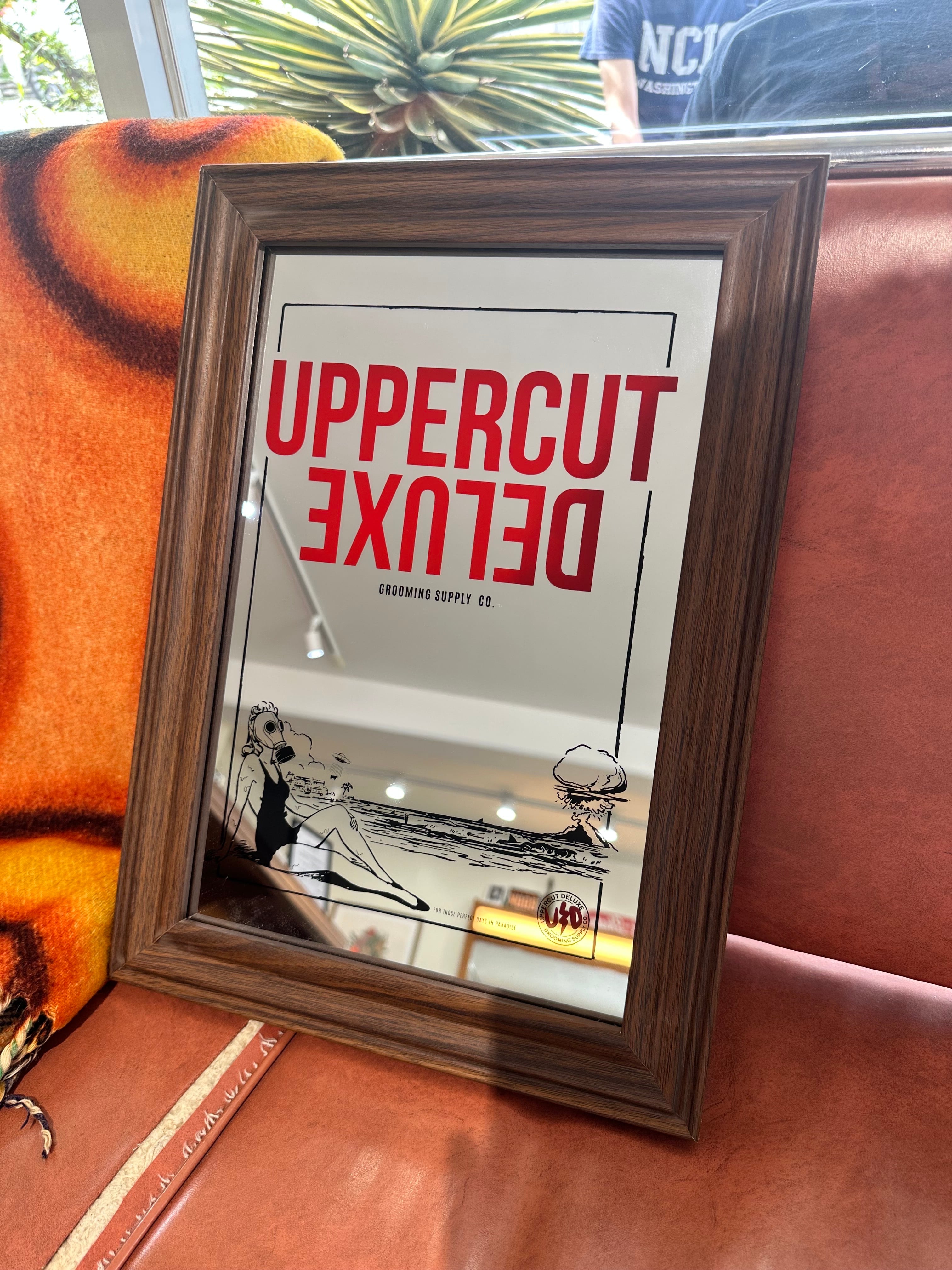 限定数】UPPERCUT DELUXE ウォールミラー 約44x31cm | 理容美容
