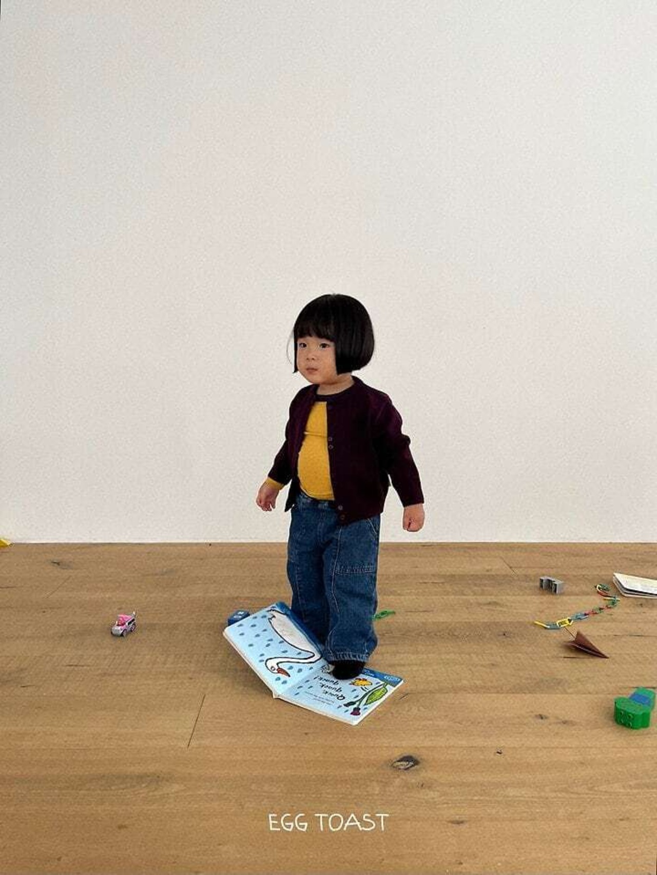 【取寄】EGG TOAST ｜ミルクデニムパンツ｜秋服｜韓国子供服｜26/AT