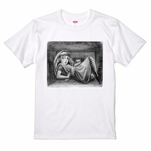 オリジナルTシャツ「鉛筆画 アリス」【受注生産商品(納期：約4週間)】
