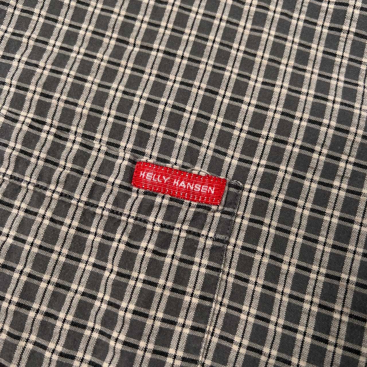 90s 00s HELLY HANSEN ヘリーハンセン チェック柄 BD 半袖 プルオーバー シャツ サイズ M /ビンテージ/旧タグ/赤タグ