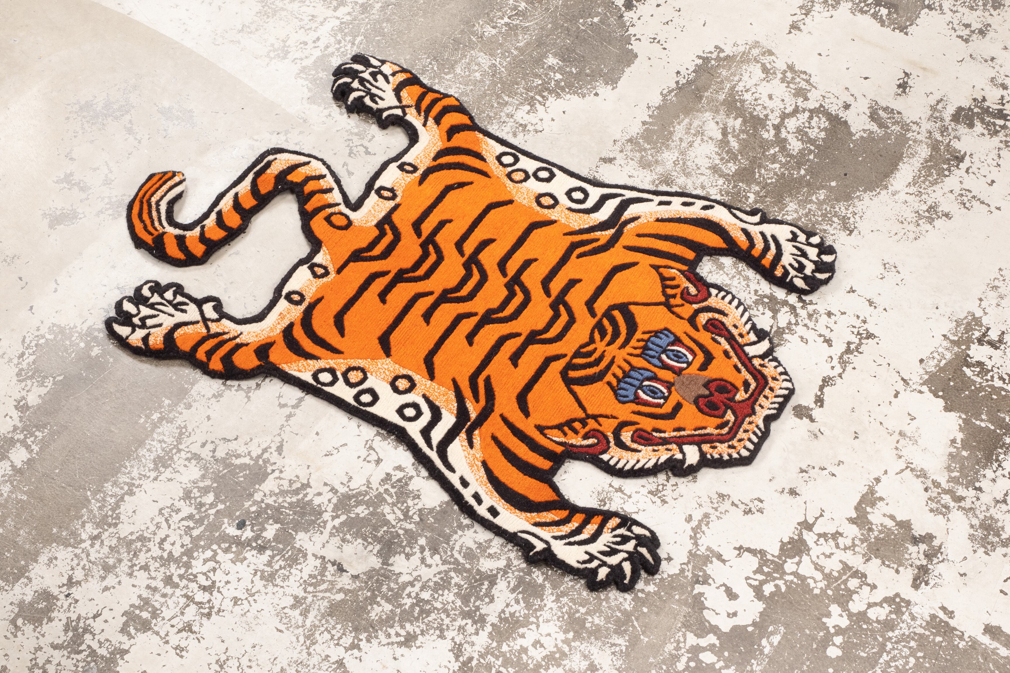Tibetan Tiger Rug 《Sサイズ•ウール343》チベタンタイガーラグ