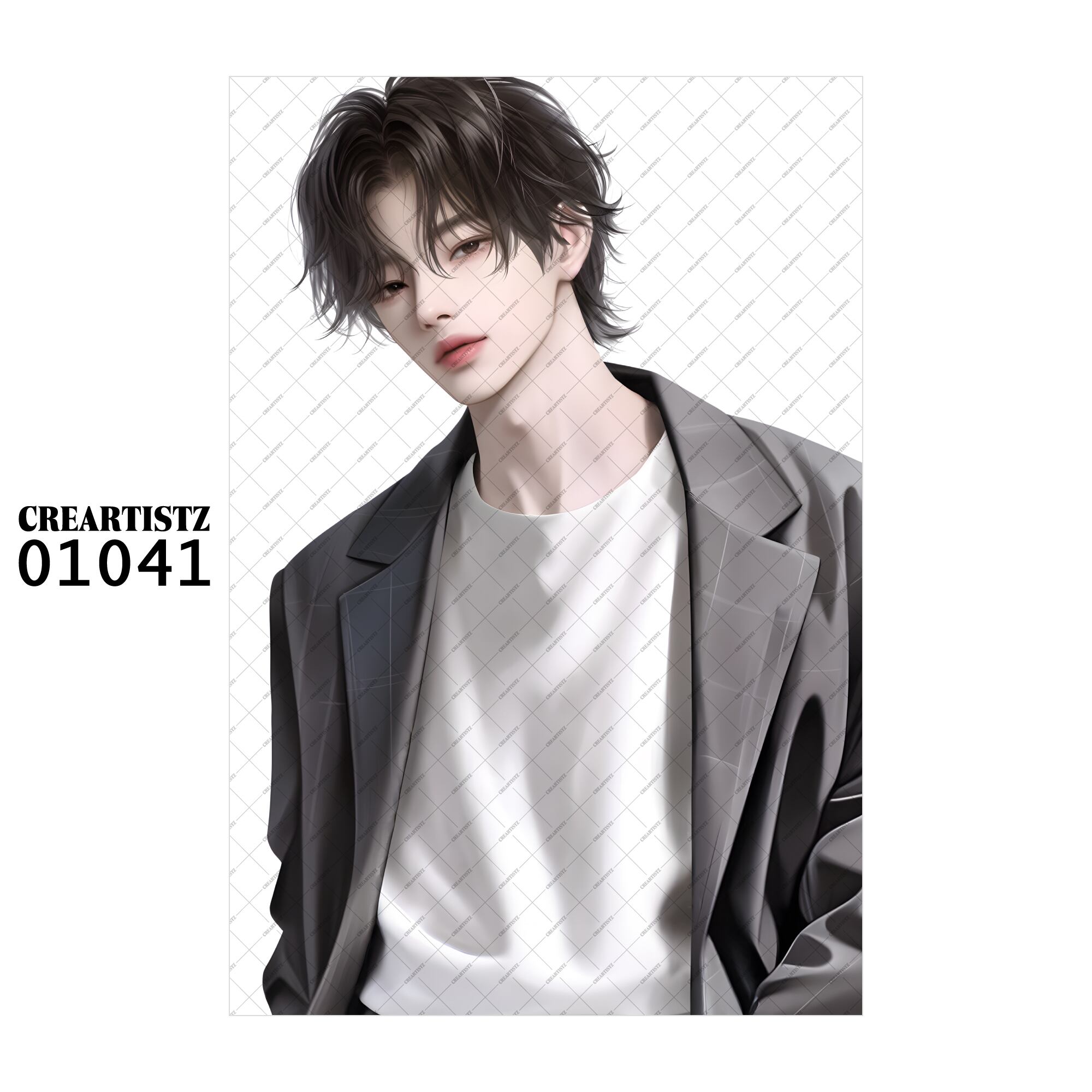 01041 ボーイ クール オリジナル ペーパー/ステッカー 4枚セット CREARTISTZ