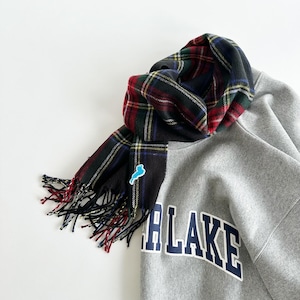 【受注生産】MOTHER LAKE COLLEGE LOGO SWEATSHIRT & CHECK SCARF SET / LIMITED