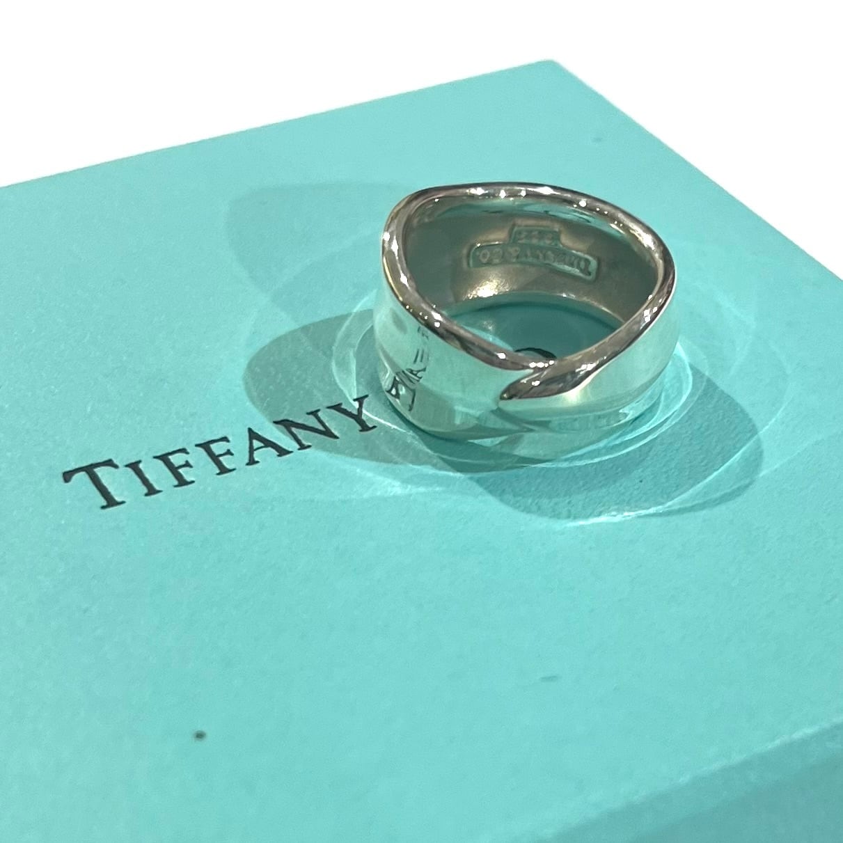 希少【TIFFANY&CO.】2187 オリーブ リーフ リング 9号自然美を宿す