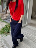 【新作5％OFF・3日間】Three-quarter sleeve Tops_5colors